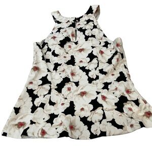 White House Black Market Size 6 Floral Halter Top